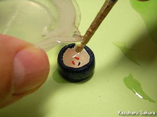 アリイ　'55トヨペット・クラウン　小京都のジオラマ製作 タミヤ透明エポキシ樹脂の波の完成
