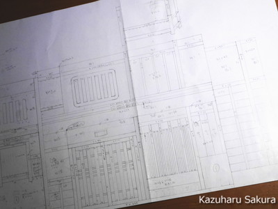 ﻿1/24 Kazuharu Sakura original ﻿櫻和春オリジナル 1/24 灯籠 ジオラマ制作記 ～ 京町家の制作２